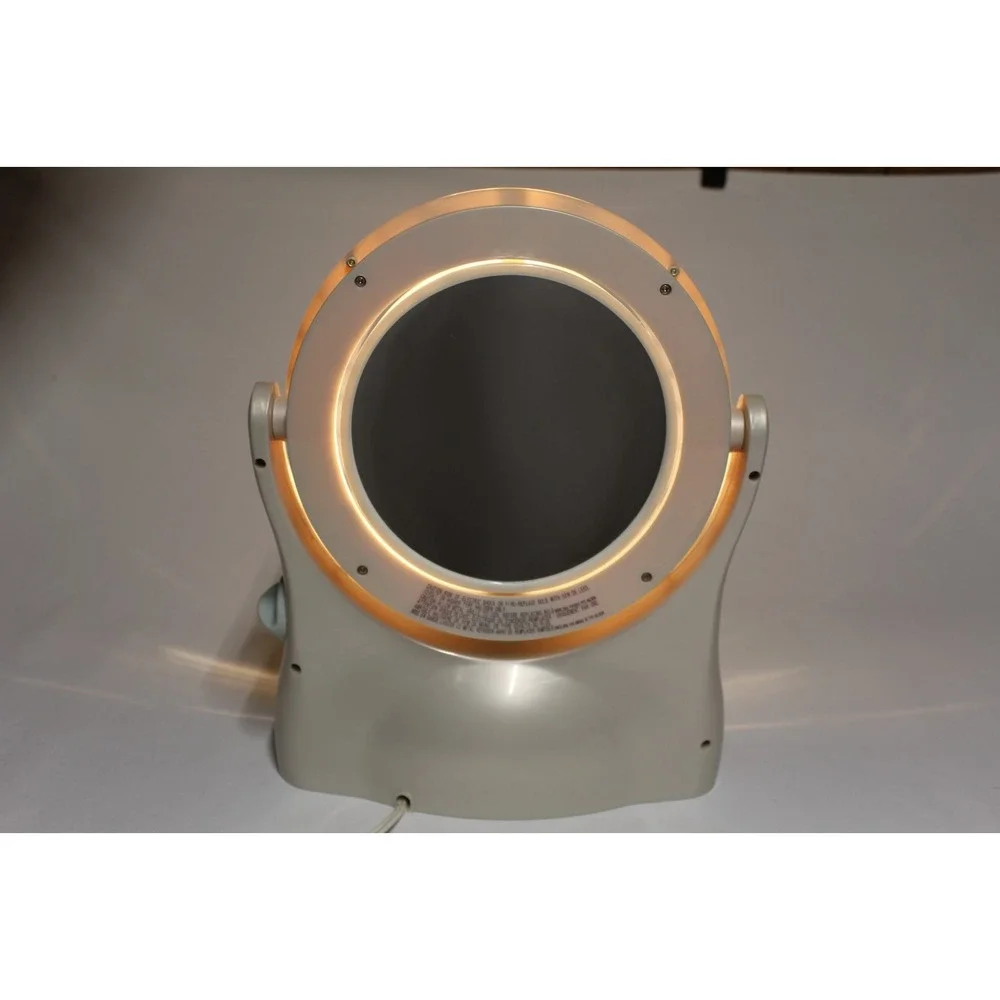 Vtg REVLON Perfect Look Halo-Light Make-Up 2 Side Mirror Electric #RV-961 Tested